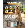 imageoneisall Dog Water Fountain for Large Dogs7L230oz18G Stainless Steel Dog Fountain Bowl Super Quiet with Triple FiltrationGreat for Large Dogs Cats and MultiPet HomeUpgraded PWF002 Dog Fountain 3Sets Filters