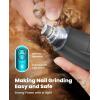 imageoneisall LED Light Dog Clippers for Grooming Cordless Dog Grooming Kit 4 in 1 2000mAh Dog Grooming Clippers Paw Trimmer Nail Grinder for Paw Nail Face Ears Legs BodyStandard