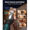 imageoneisall LED Light Dog Clippers for Grooming Cordless Dog Grooming Kit 4 in 1 2000mAh Dog Grooming Clippers Paw Trimmer Nail Grinder for Paw Nail Face Ears Legs BodyStandard
