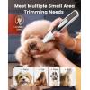 imageoneisall LowNoise Dog Paw Trimmer with LED Light Paw Trimmer for Dogs 08inch20mm Wide Blade 35dB Cordless Electric Pet Paw Grooming Clippers for Paws Ears Face Rump