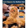 imageoneisall Quiet Cat Clippers for Matted ampamp Long Hair 2Speed Cordless Pet Shaver Grooming Kit for Cats Small Dogs ampamp Animals BlueBlue