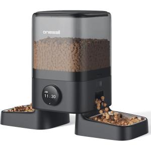 imageoneisall Automatic Cat Feeders 2 Cats 20 Cups5L Cat Auto Feeder Automatic Cats Food Dispenser for Small Pets Indoor Timed Pet Feeder for Dry Food