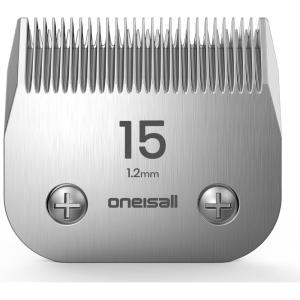 imageoneisall Grandmaster Pro 1 Proffesional Dog Grooming Clipper Replacement Blade 15 Ultra Edge Dog Clipper Blade  Constructed of Carbonized Steel Resists Heat ampamp Rust with LongLasting Sharp Edges
