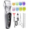 imageoneisall Dog Grooming Clippers for Thick Heavy CoatsLow Noise Cordless Dog Grooming Kit with Metal Blades All Stainless Steel 2 Speeds