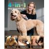 imageoneisall Dog Clippers for Grooming ThickHeavy Coats 4in1 Dog Grooming Kit Low Noise with Stainless Steel Blade Cordless Dogs Paw Trimmer Pet Nail Grinder for Small ampamp Large Dogs Cats Animals